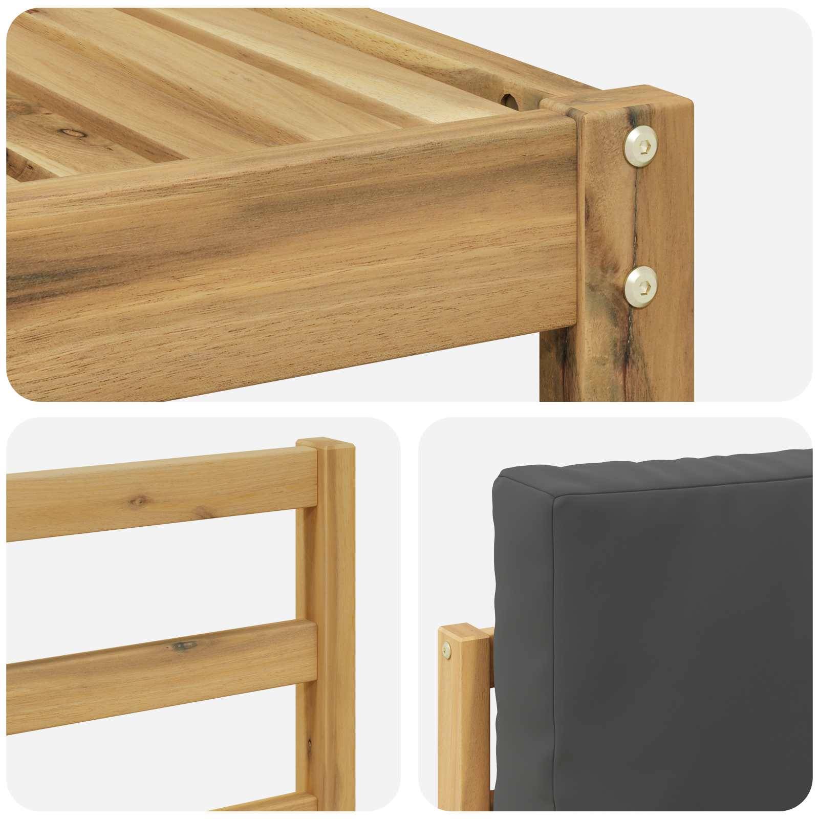 vidaXL Outdoor-Sofagarnitur mit Kissen 5 pcs Weiß und Anthrazit