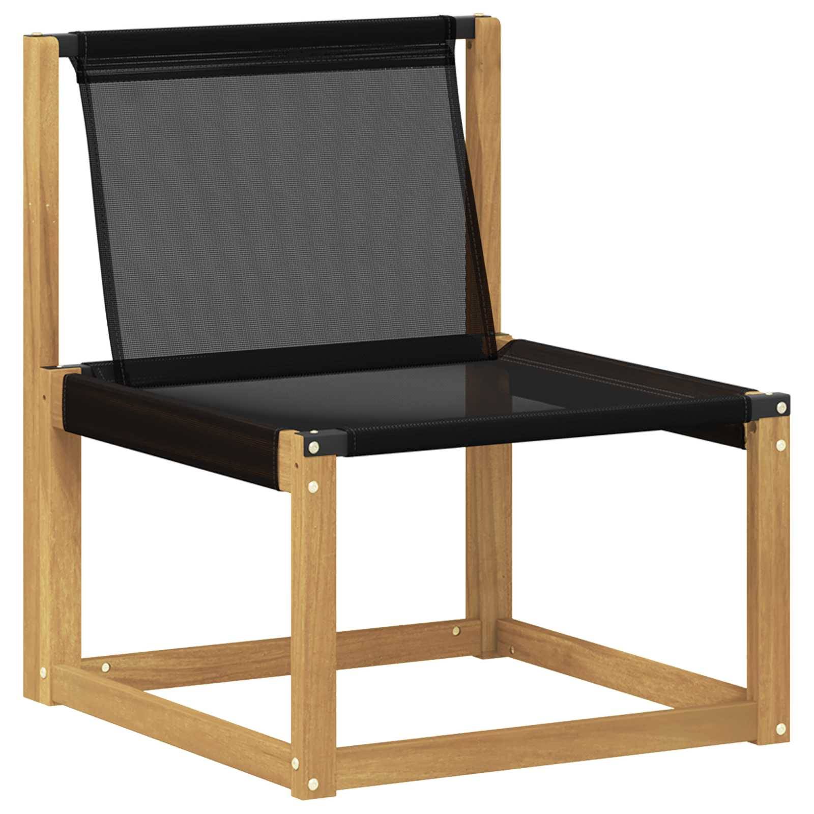 vidaXL Outdoor-Sofagarnitur mit Kissen 6 pcs Weiß und Schwarz