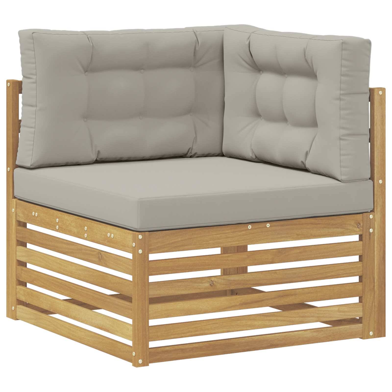 vidaXL 6 Stück Outdoor-Sofagarnitur Polyester Weiß