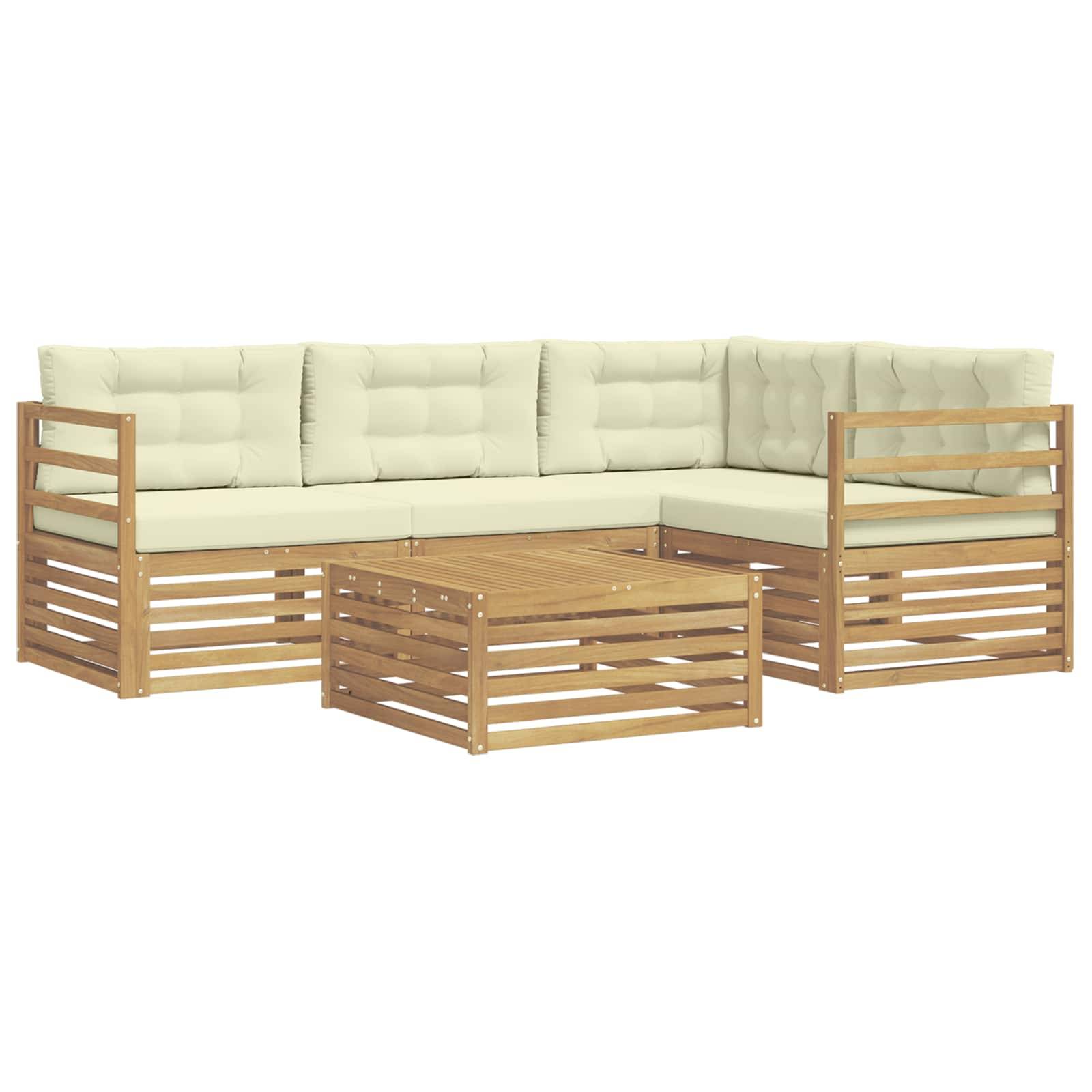 vidaXL Outdoor-Sofagarnitur 6 pcs