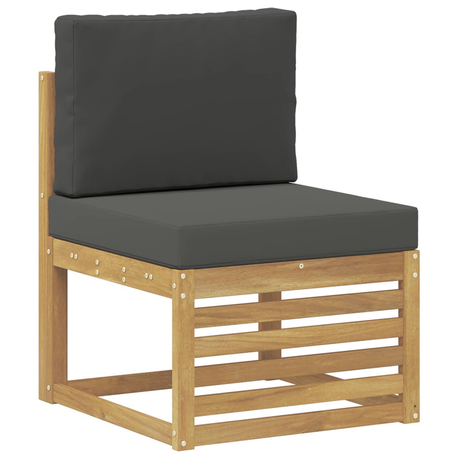 vidaXL Outdoor-Sofagarnitur 5 pcs Weiß und Anthrazit 59 x 59 x 37 cm