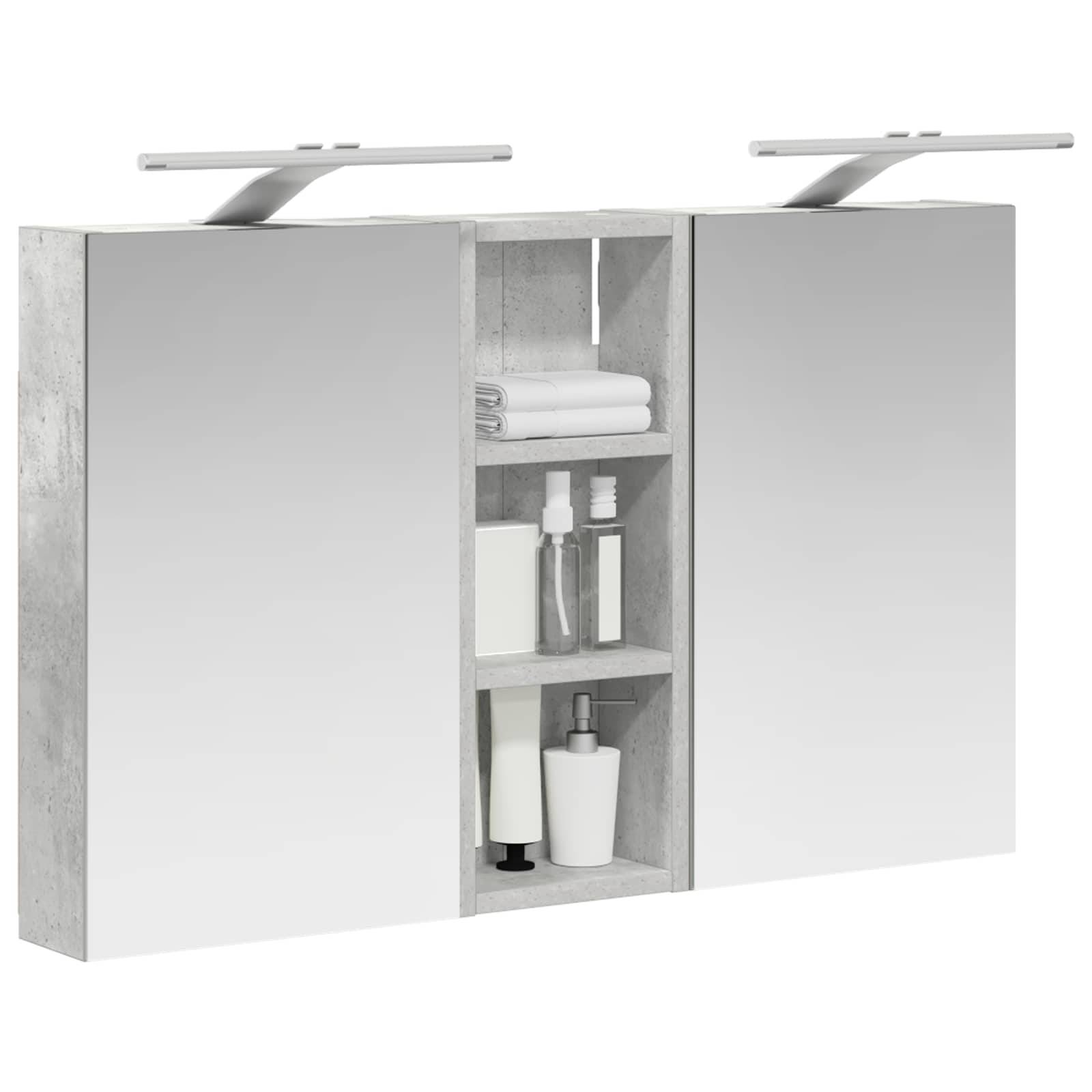 vidaXL Badezimmerschrank-Set 3 pcs 80 x 10,5 x 50 cm Holzwerkstoff
