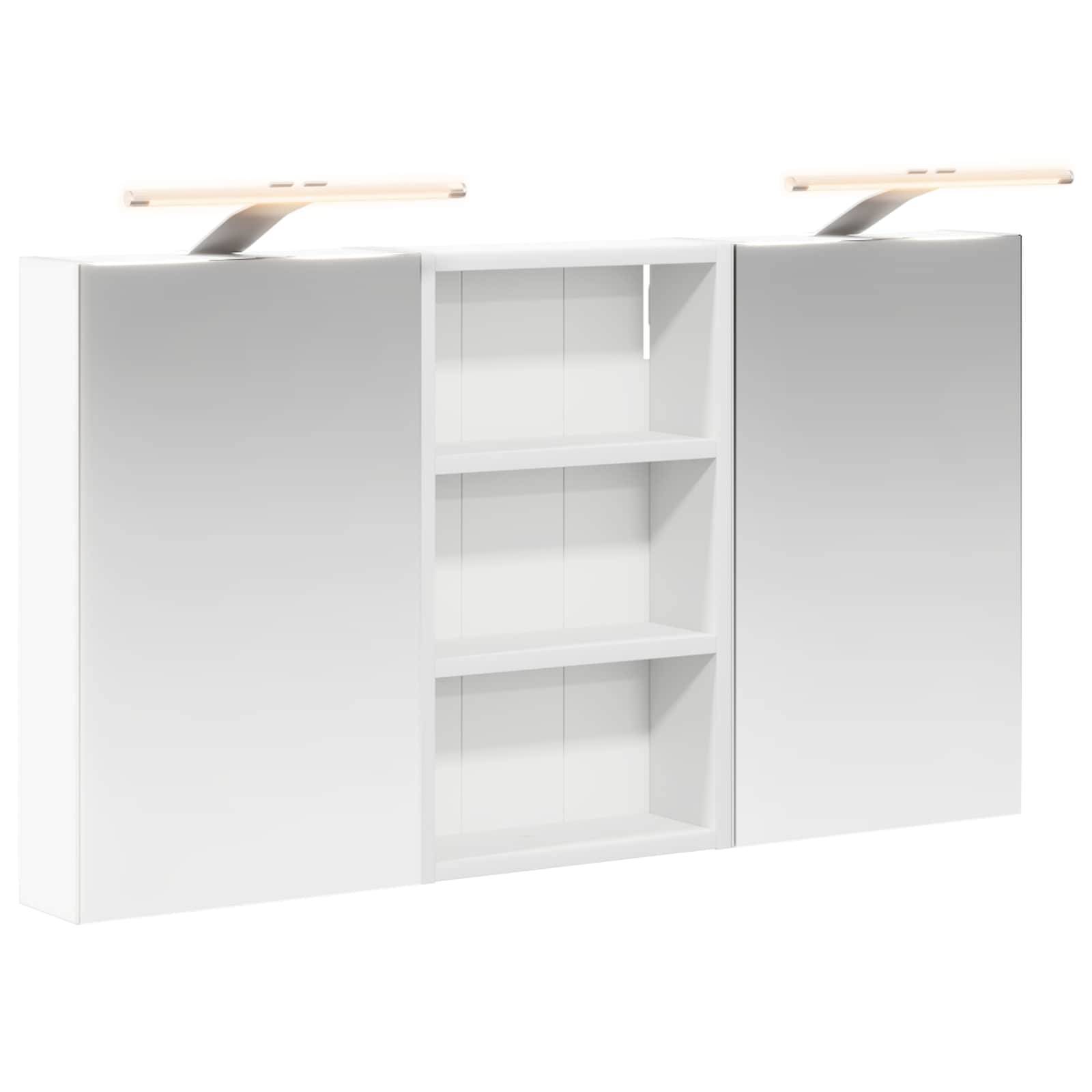 vidaXL Badezimmerschrank-Set 3 pcs 90 x 10,5 x 50 cm Holzwerkstoff
