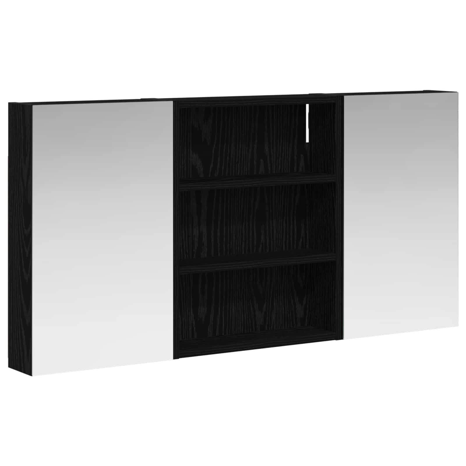 vidaXL Badezimmerschrank-Set 3 pcs 100 x 10,5 x 50 cm Holzwerkstoff