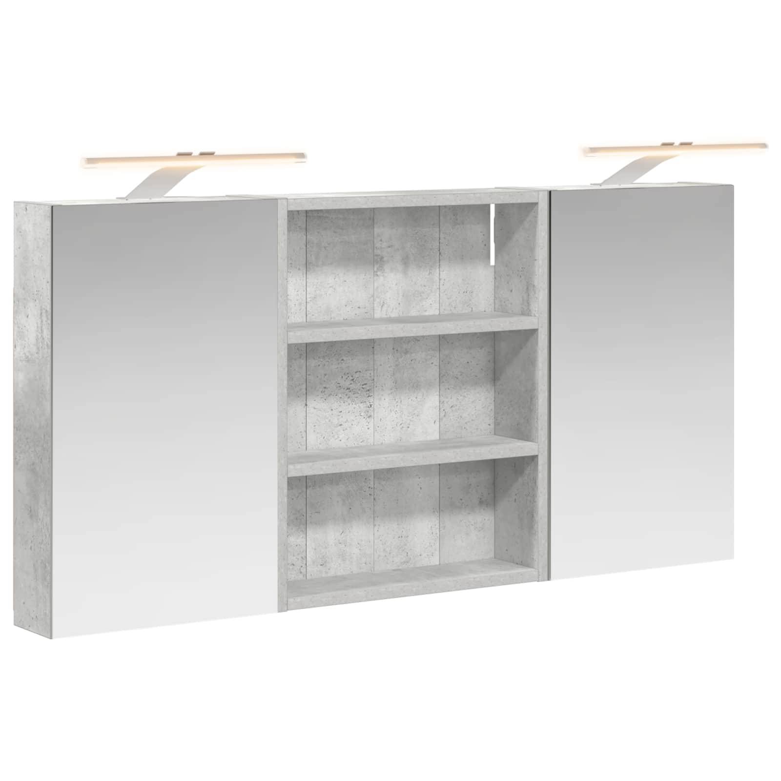 vidaXL Badezimmerschrank-Set 3 pcs 100 x 10,5 x 50 cm Holzwerkstoff