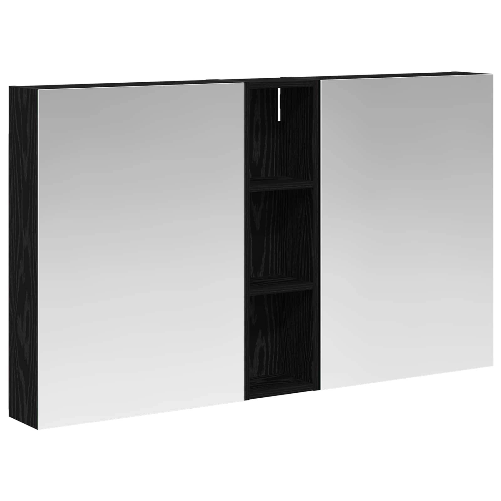 vidaXL Badezimmerschrank-Set 3 pcs 120 x 14,5 x 70 cm Holzwerkstoff