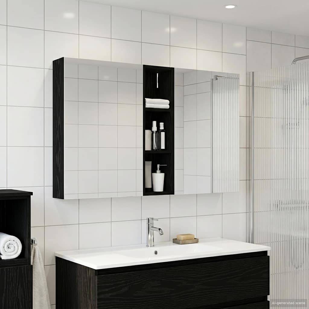 vidaXL Badezimmerschrank-Set 3 pcs 120 x 14,5 x 70 cm Holzwerkstoff