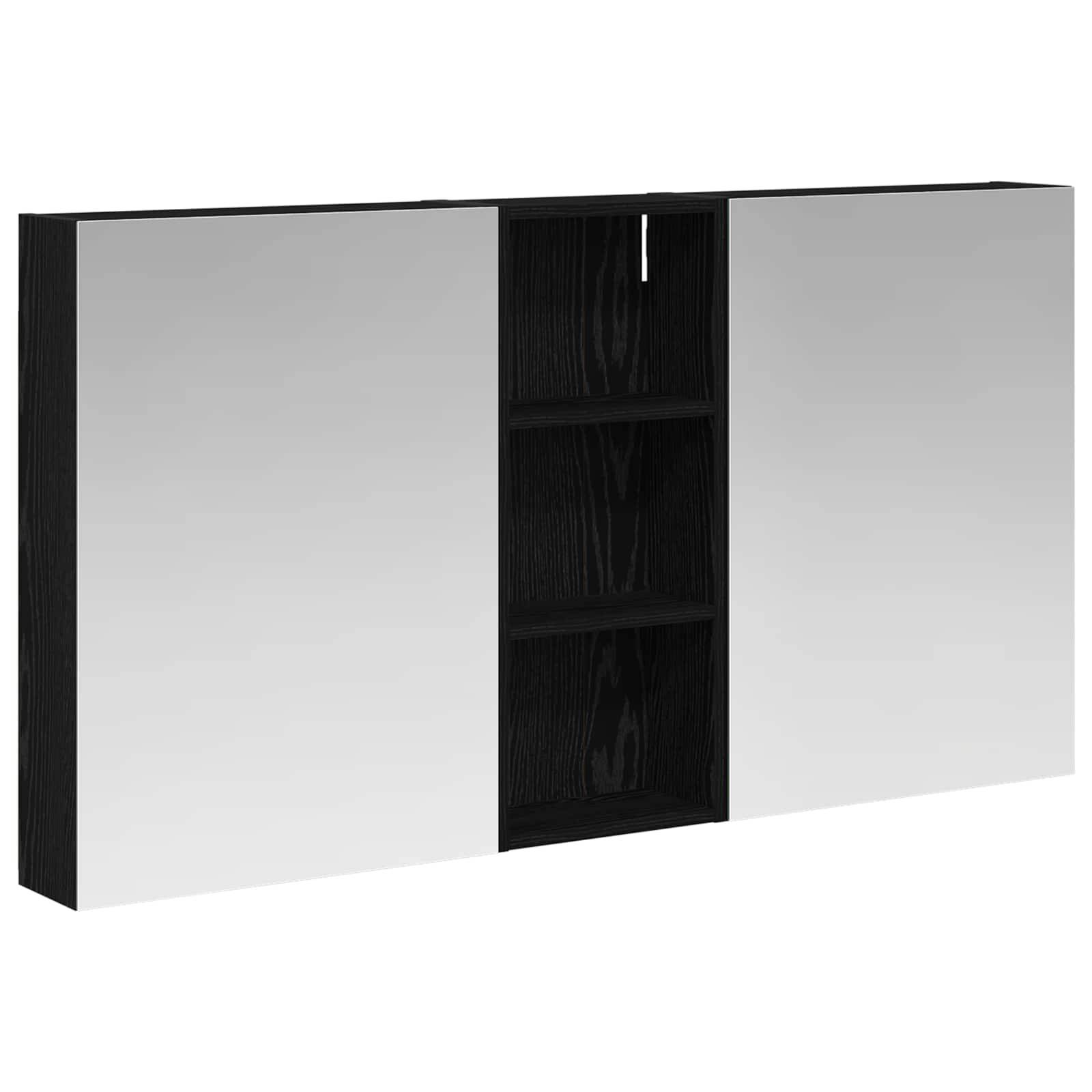 vidaXL Badezimmerschrank-Set 3 pcs 130 x 14,5 x 70 cm Holzwerkstoff