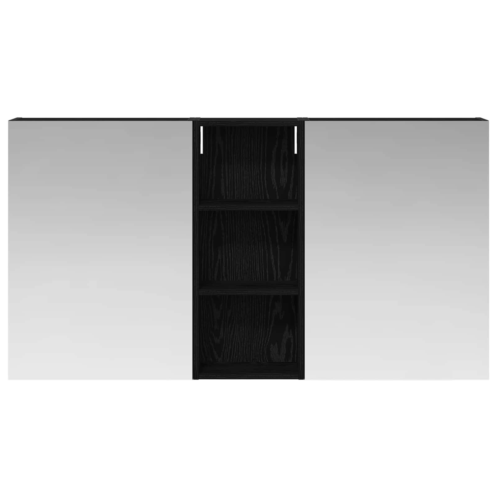 vidaXL Badezimmerschrank-Set 3 pcs 130 x 14,5 x 70 cm Holzwerkstoff
