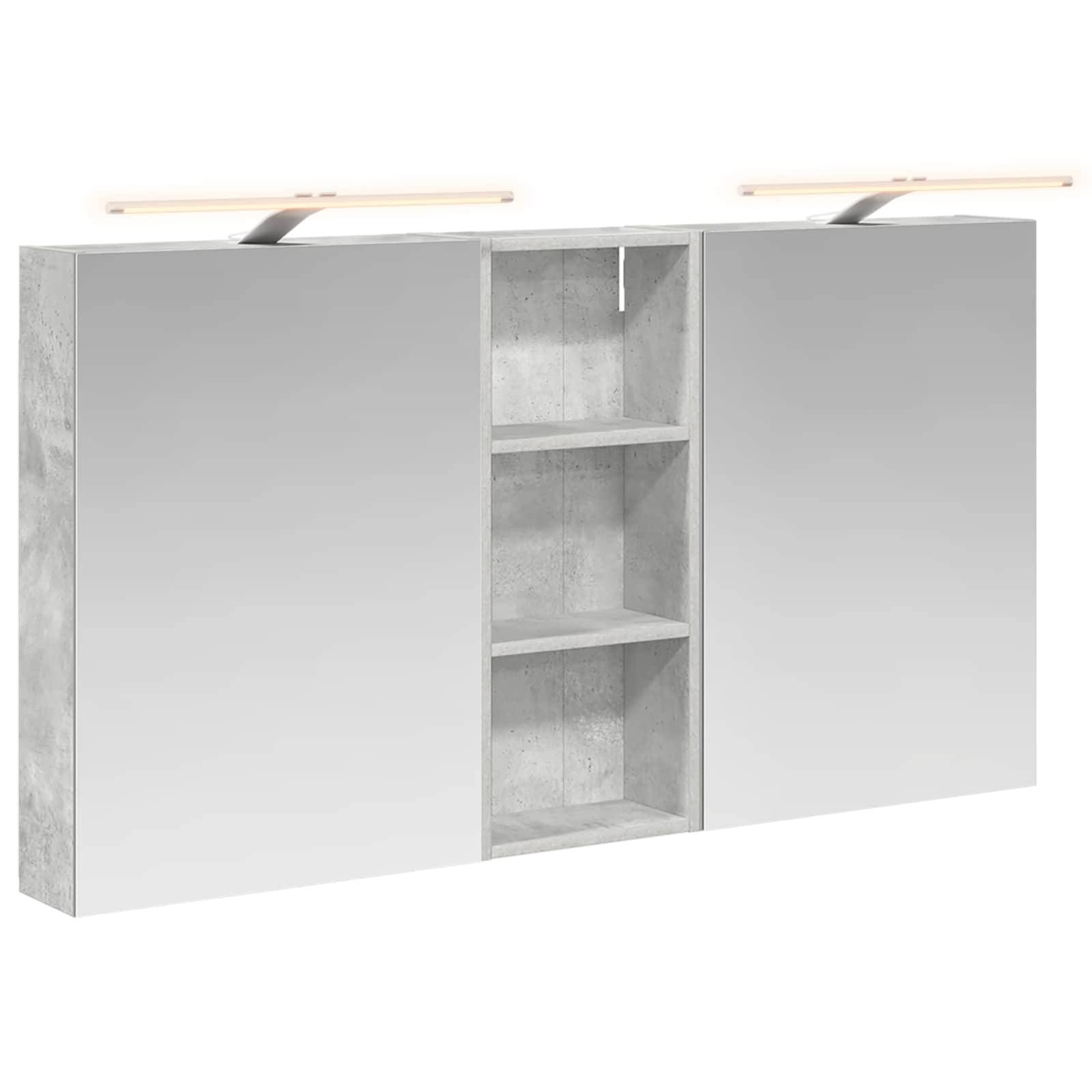 vidaXL Badezimmerschrank-Set 3 pcs 130 x 14,5 x 70 cm Holzwerkstoff