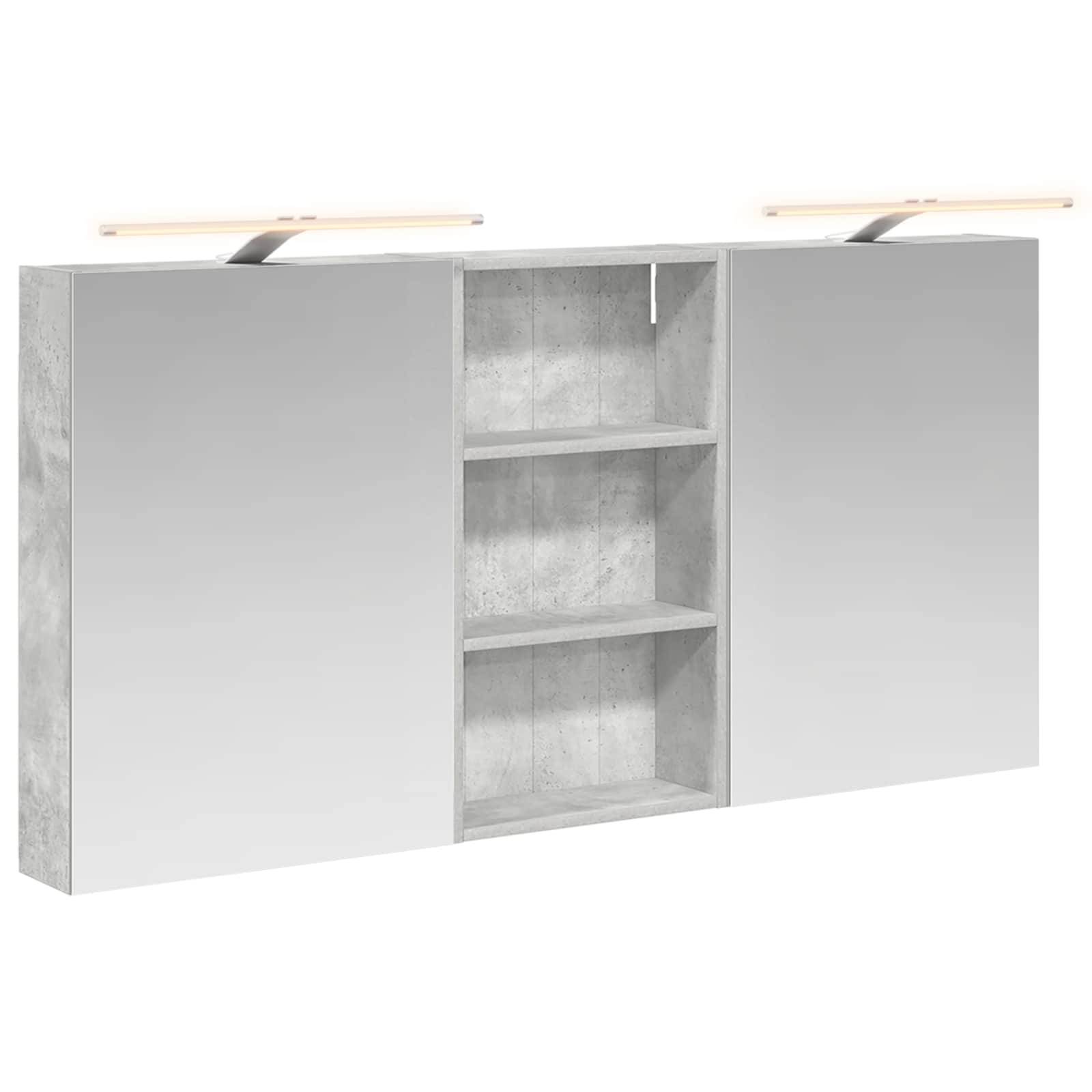 vidaXL Badezimmerschrank-Set 3 pcs 140 x 14,5 x 70 cm Holzwerkstoff