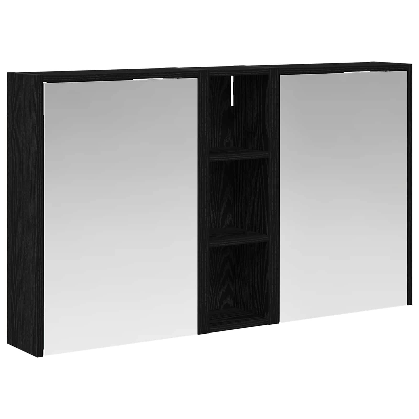 vidaXL Badezimmerschrank-Set 3 pcs 106 x 16 x 62,5 cm Holzwerkstoff