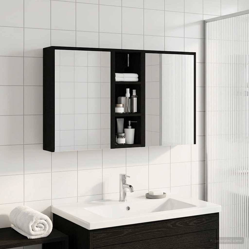vidaXL Badezimmerschrank-Set 3 pcs 106 x 16 x 62,5 cm Holzwerkstoff