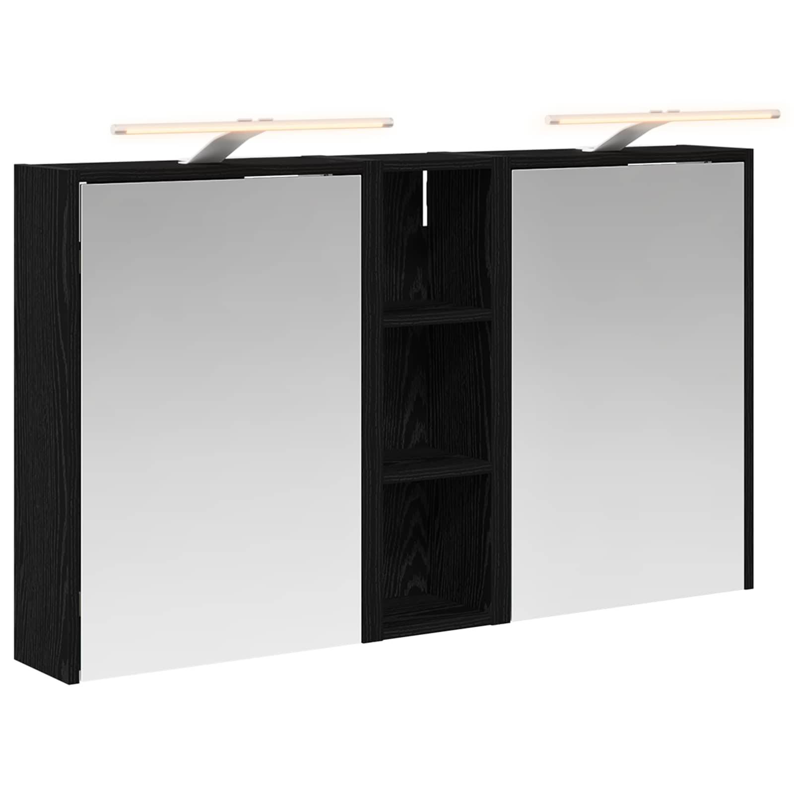 vidaXL Badezimmerschrank-Set 3 pcs 106 x 16 x 62,5 cm Holzwerkstoff