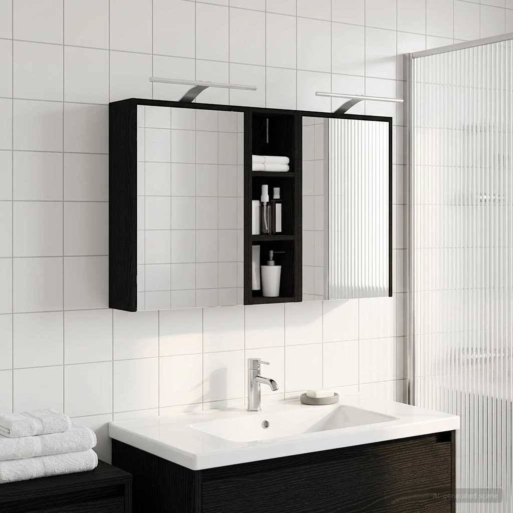 vidaXL Badezimmerschrank-Set 3 pcs 106 x 16 x 62,5 cm Holzwerkstoff