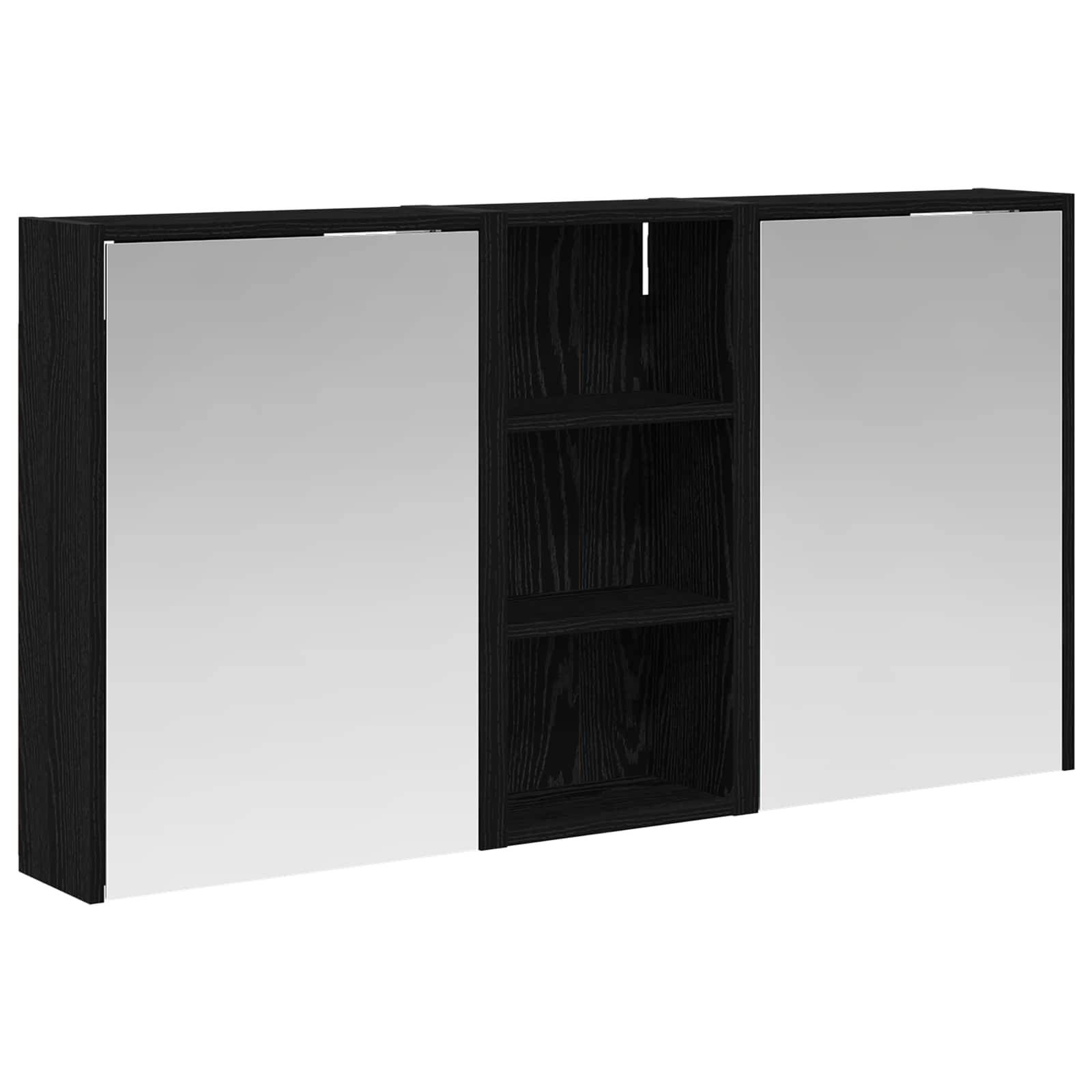 vidaXL Badezimmerschrank-Set 3 pcs 116 x 16 x 62,5 cm Holzwerkstoff