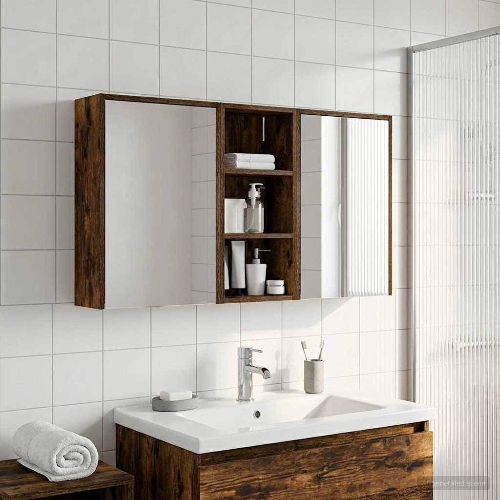 vidaXL Badezimmerschrank-Set 3 pcs 116 x 16 x 62,5 cm Holzwerkstoff