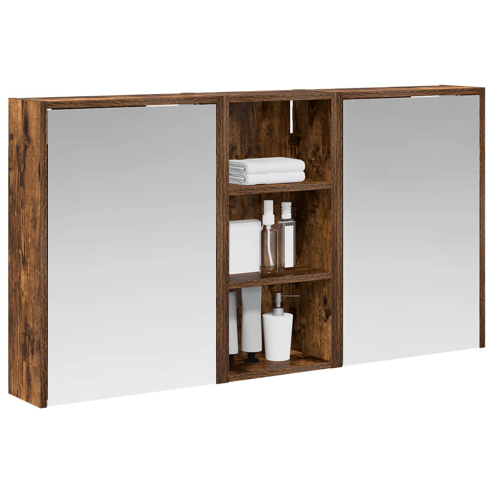 vidaXL Badezimmerschrank-Set 3 pcs 116 x 16 x 62,5 cm Holzwerkstoff