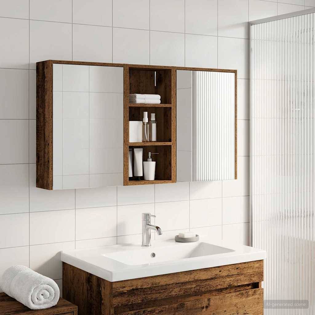 vidaXL Badezimmerschrank-Set 3 pcs 116 x 16 x 62,5 cm Holzwerkstoff