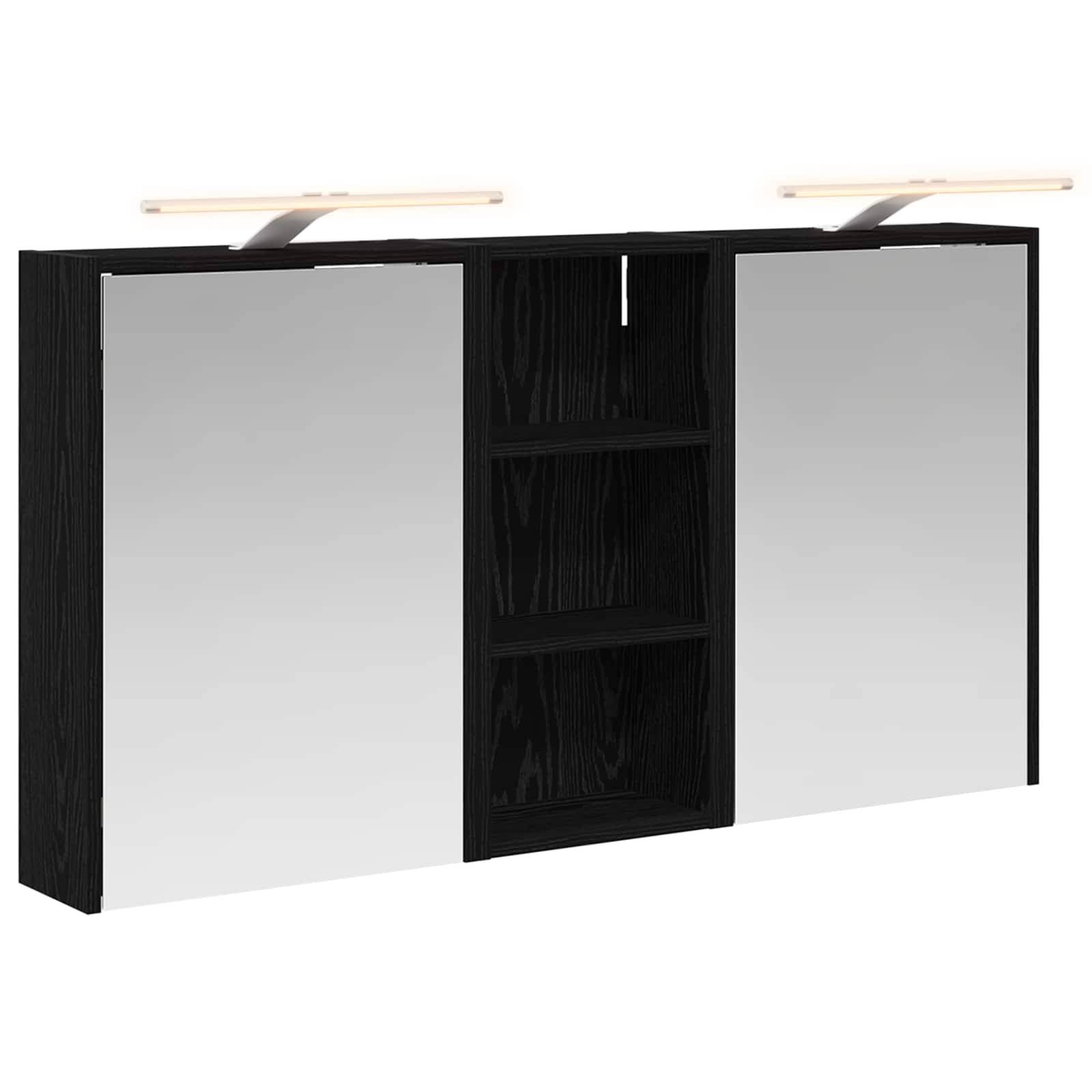 vidaXL Badezimmerschrank-Set 3 pcs 116 x 16 x 62,5 cm Holzwerkstoff
