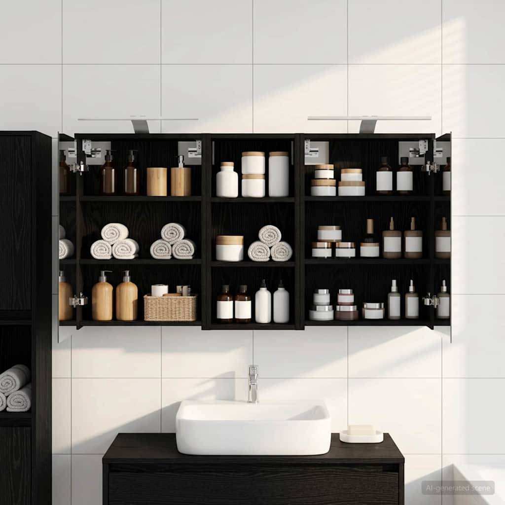 vidaXL Badezimmerschrank-Set 3 pcs 116 x 16 x 62,5 cm Holzwerkstoff