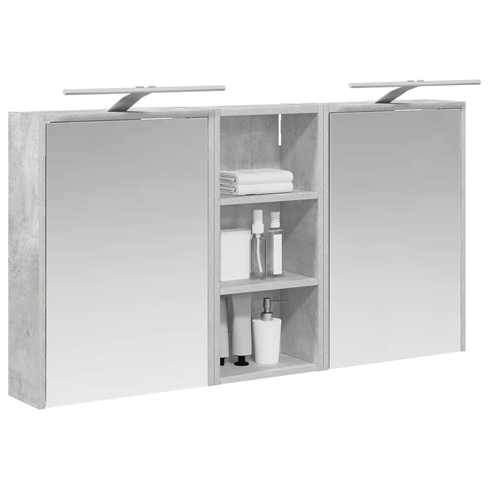 vidaXL Badezimmerschrank-Set 3 pcs 116 x 16 x 62,5 cm Holzwerkstoff
