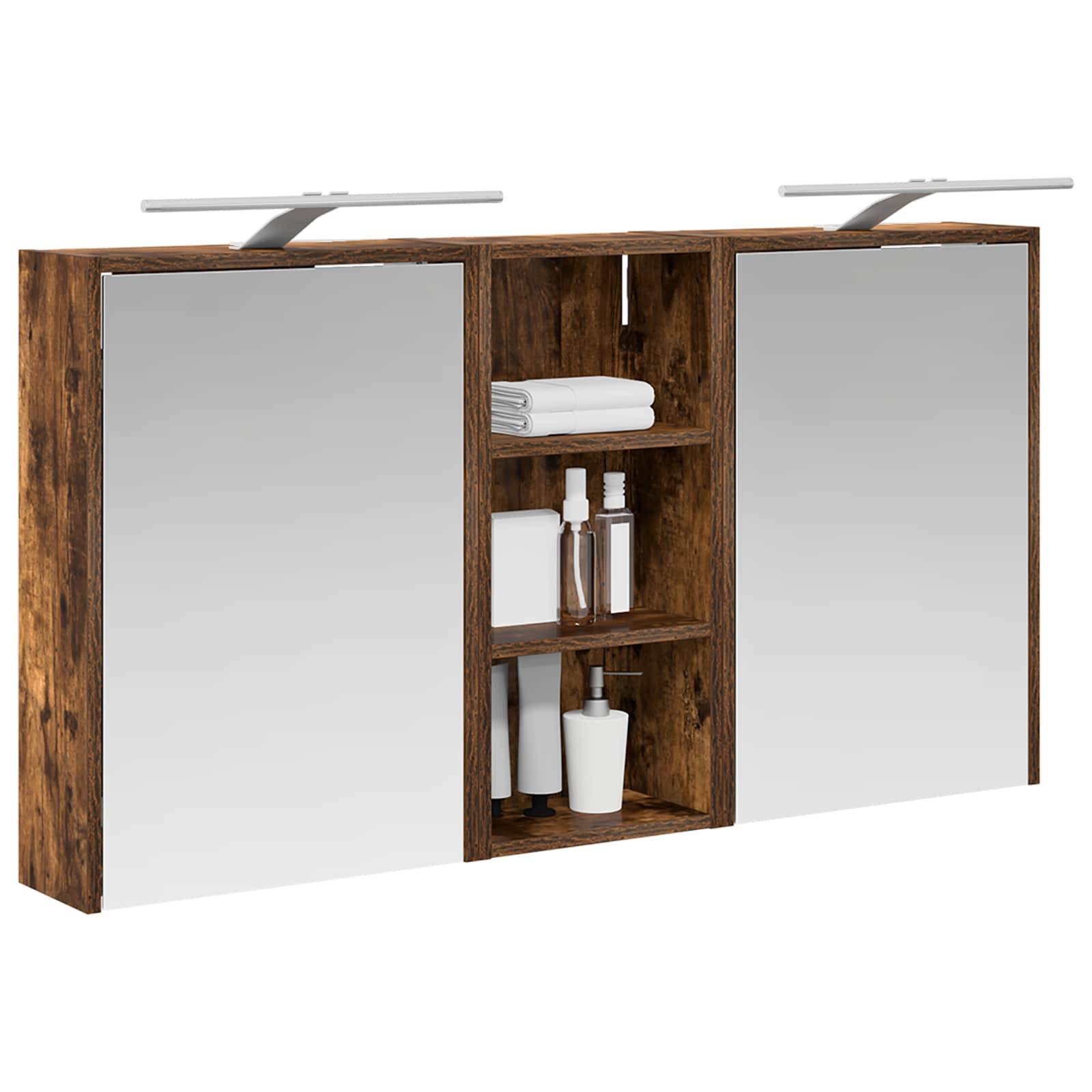 vidaXL Badezimmerschrank-Set 3 pcs 116 x 16 x 62,5 cm Holzwerkstoff