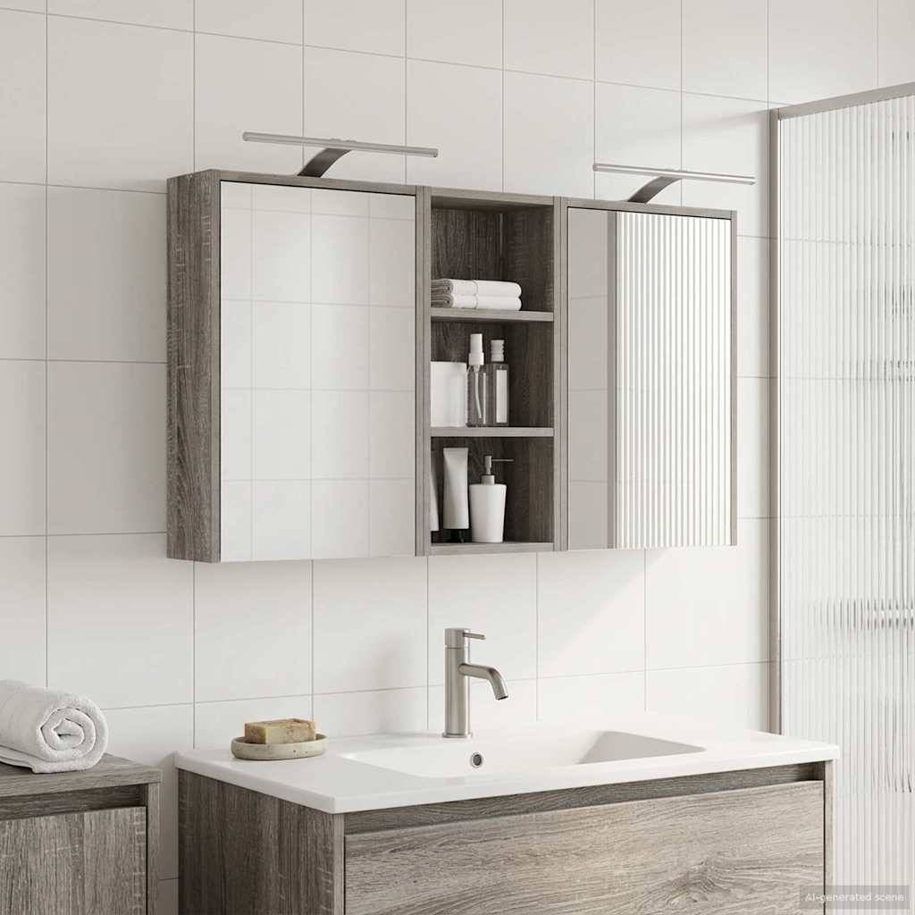 vidaXL Badezimmerschrank-Set 3 pcs 116 x 16 x 62,5 cm Holzwerkstoff