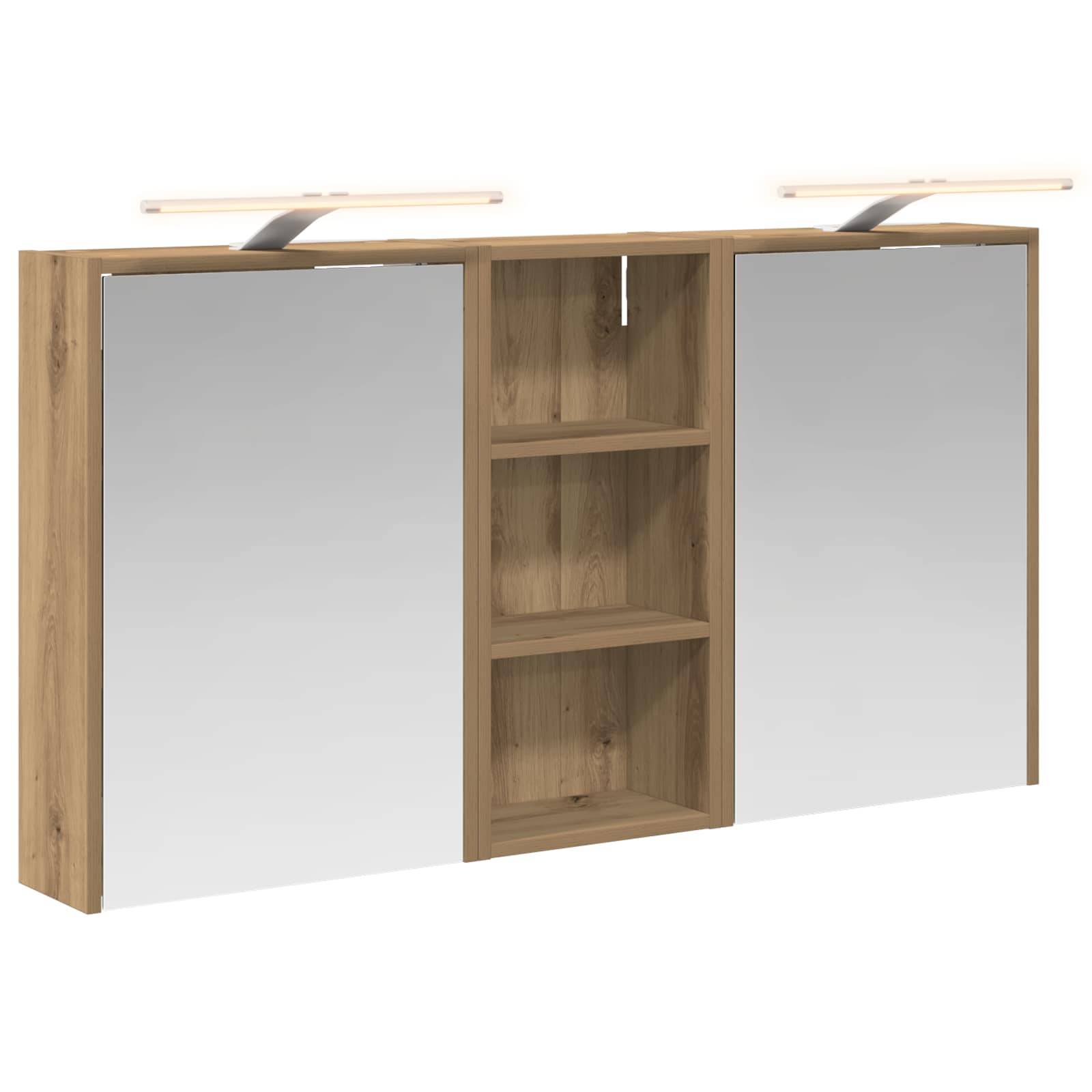 vidaXL Badezimmerschrank-Set 3 pcs 116 x 16 x 62,5 cm Holzwerkstoff