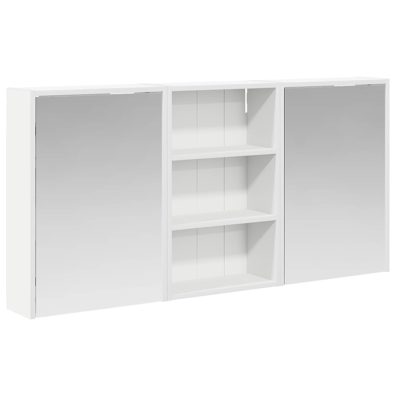 vidaXL Badezimmerschrank-Set 3 pcs 126 x 16 x 62,5 cm Holzwerkstoff
