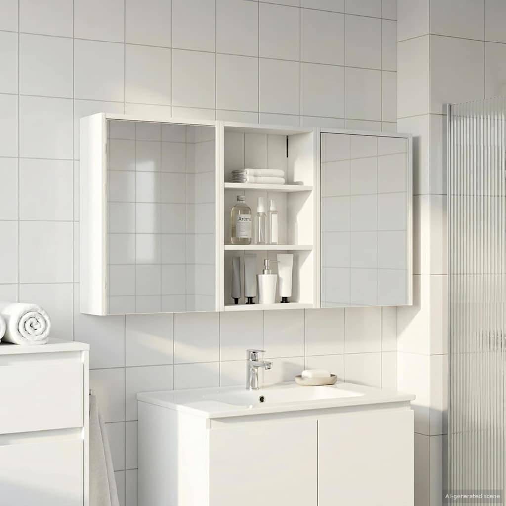 vidaXL Badezimmerschrank-Set 3 pcs 126 x 16 x 62,5 cm Holzwerkstoff