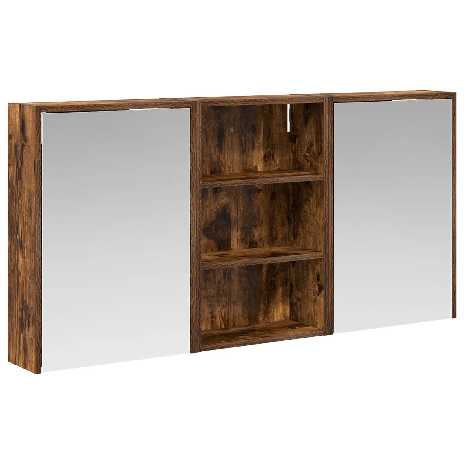 vidaXL Badezimmerschrank-Set 3 pcs 126 x 16 x 62,5 cm Holzwerkstoff