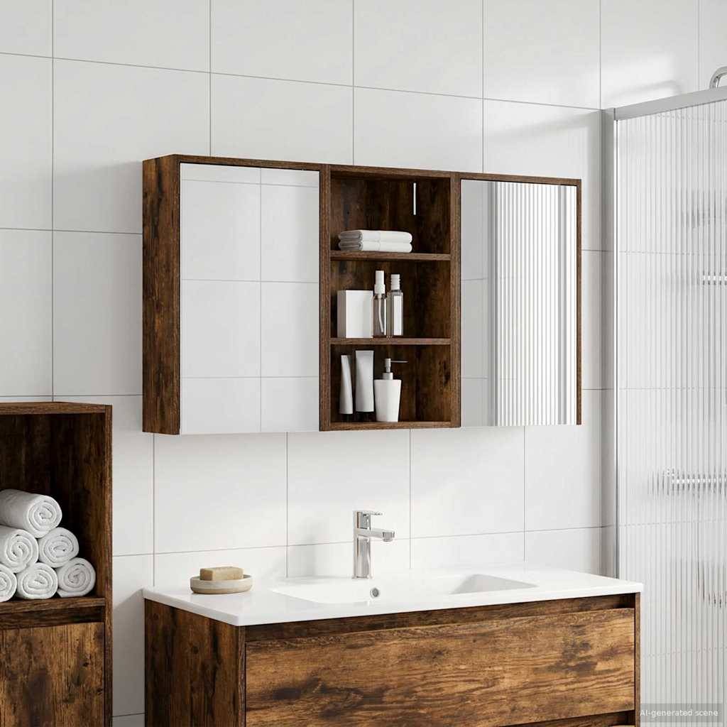 vidaXL Badezimmerschrank-Set 3 pcs 126 x 16 x 62,5 cm Holzwerkstoff
