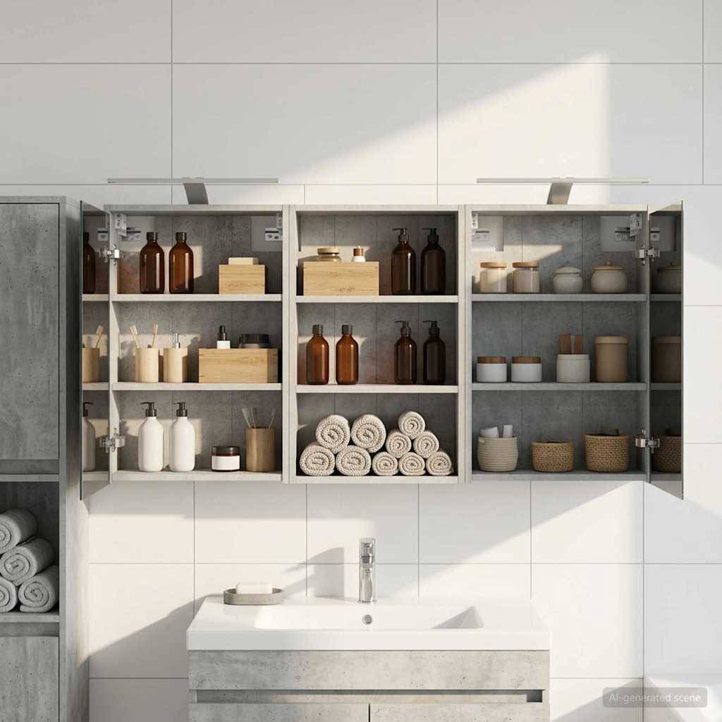 vidaXL Badezimmerschrank-Set 3 pcs 126 x 16 x 62,5 cm Holzwerkstoff