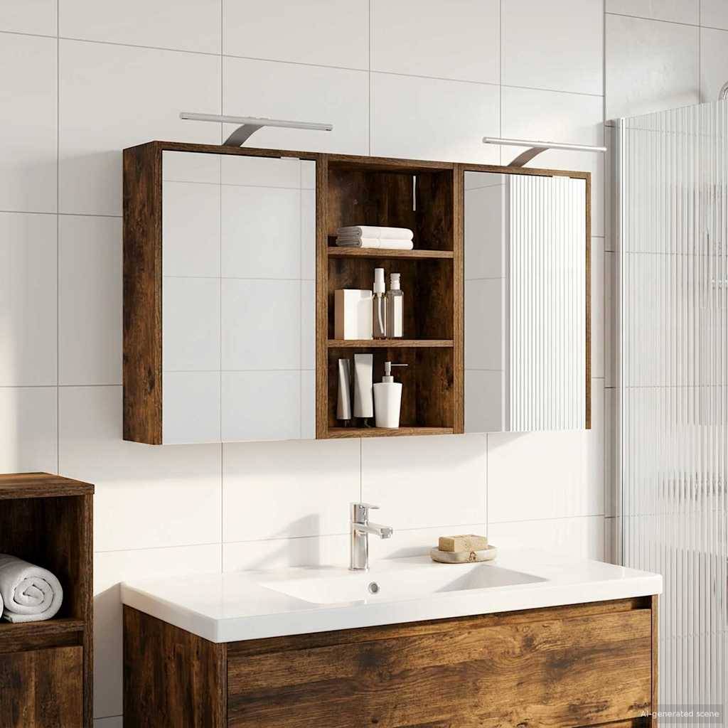 vidaXL Badezimmerschrank-Set 3 pcs 126 x 16 x 62,5 cm Holzwerkstoff