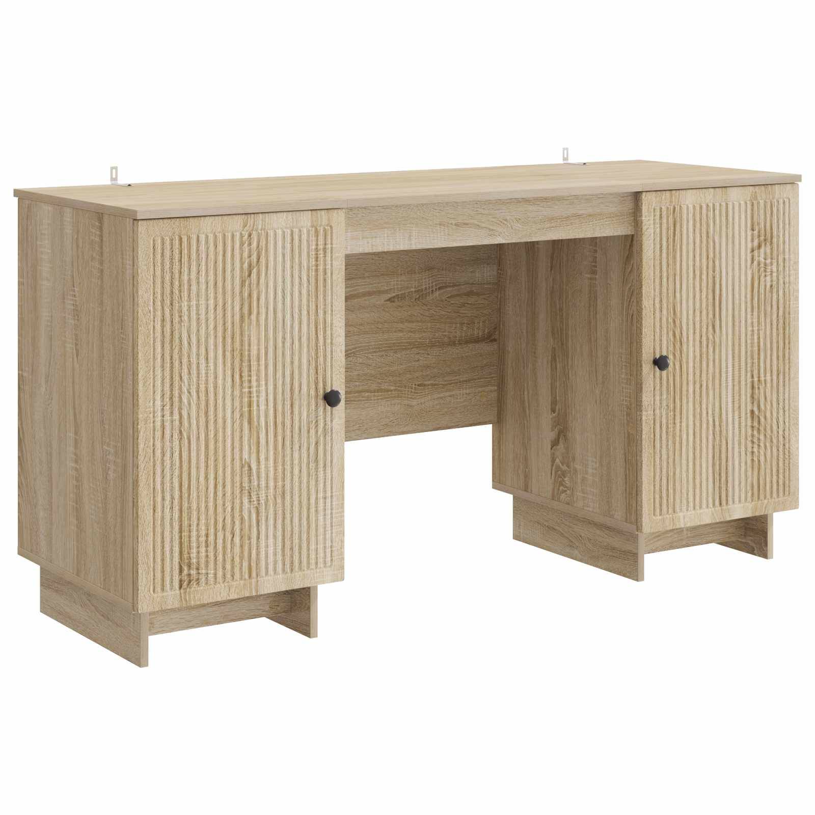 vidaXL Schreibtisch Sonoma-Eiche Holzwerkstoff 142,5 x 50 x 75 cm