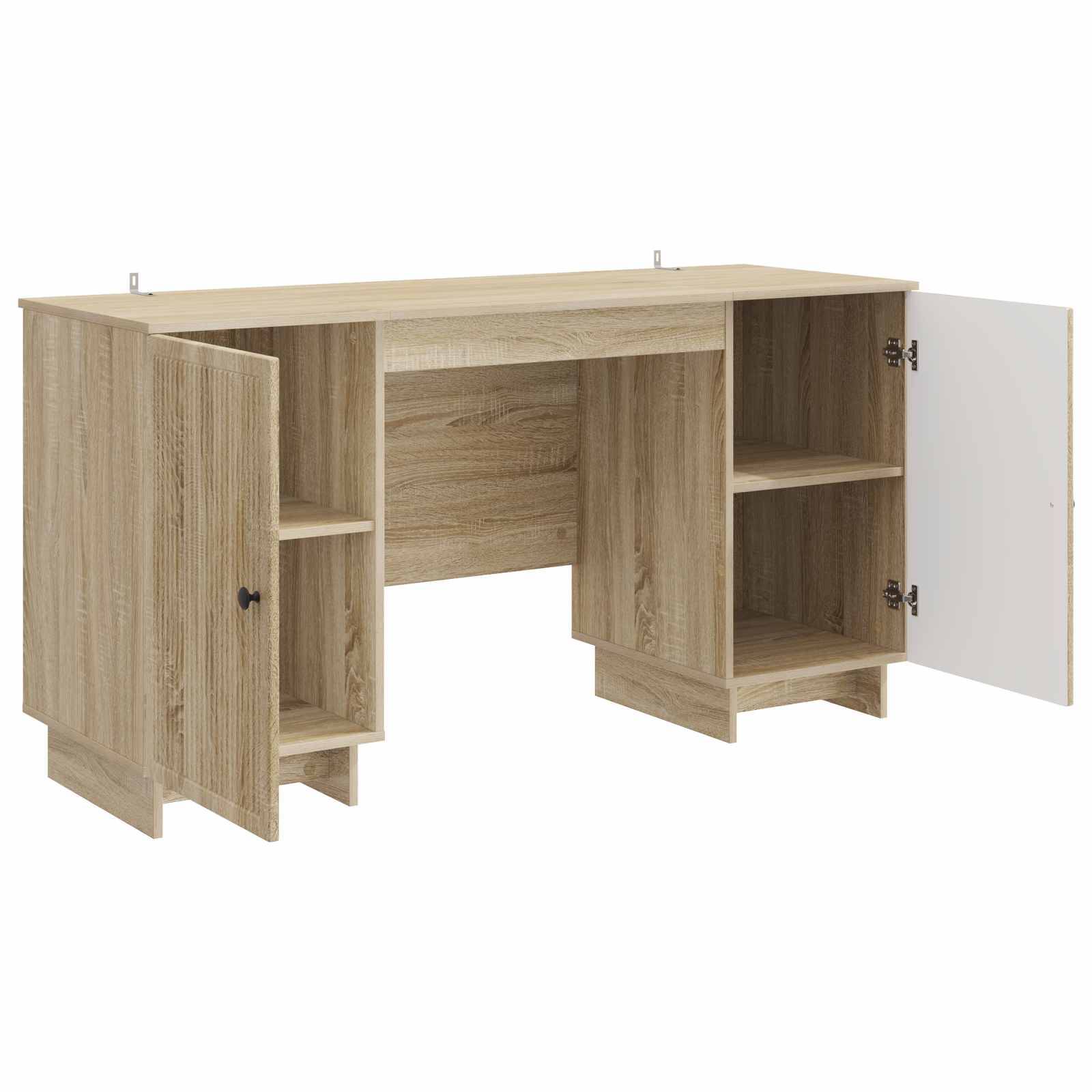 vidaXL Schreibtisch Sonoma-Eiche Holzwerkstoff 142,5 x 50 x 75 cm