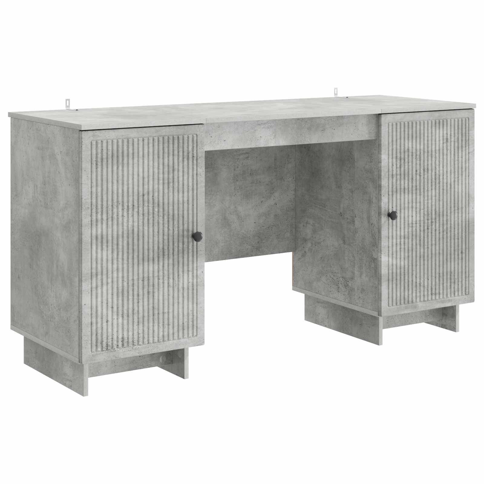 vidaXL Schreibtisch Betongrau Holzwerkstoff 142,5 x 50 x 75 cm
