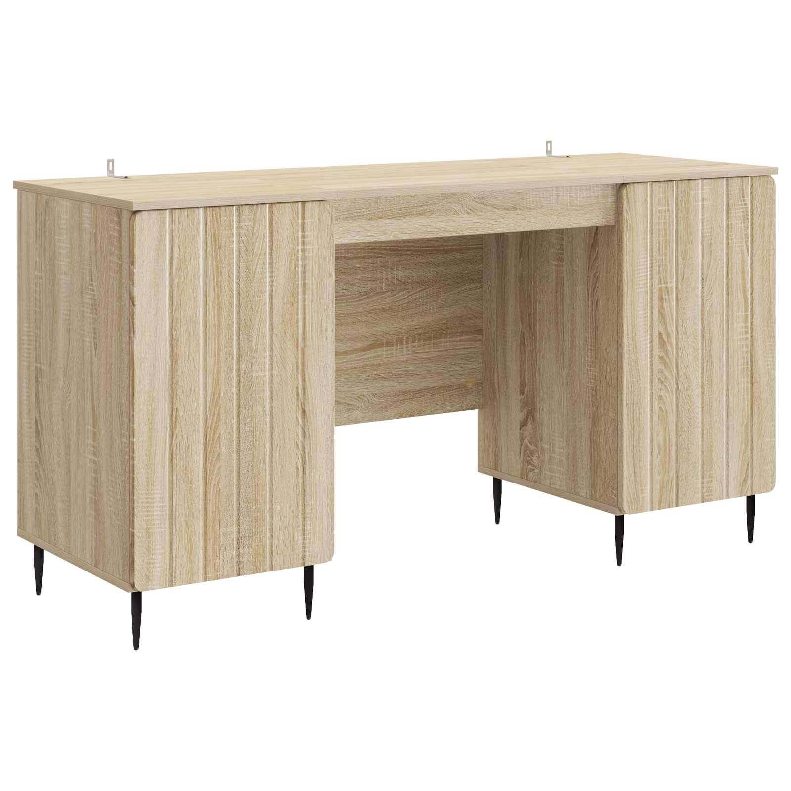 vidaXL Schreibtisch Sonoma-Eiche 142,5 x 50 x 75 cm Holzwerkstoff