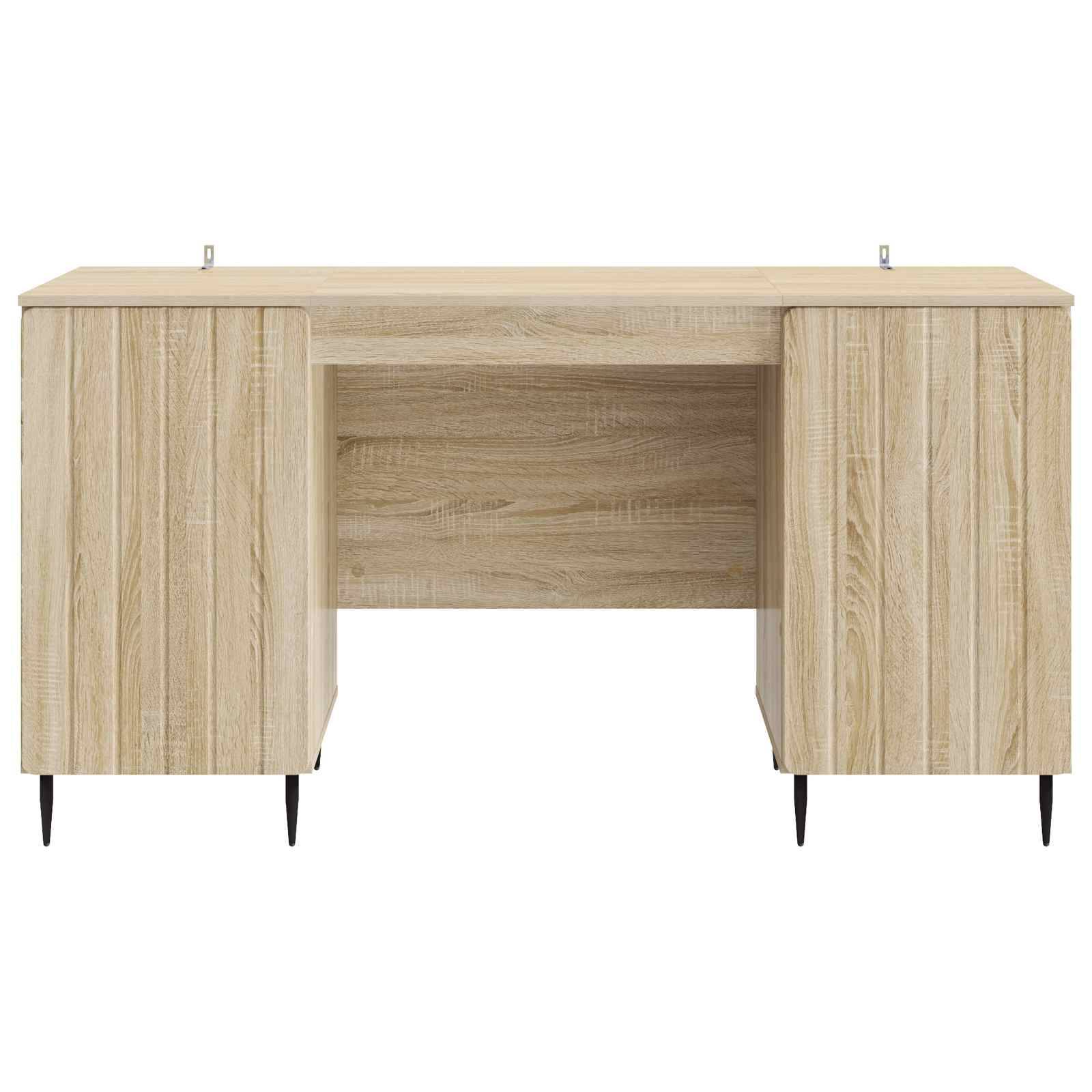 vidaXL Schreibtisch Sonoma-Eiche 142,5 x 50 x 75 cm Holzwerkstoff