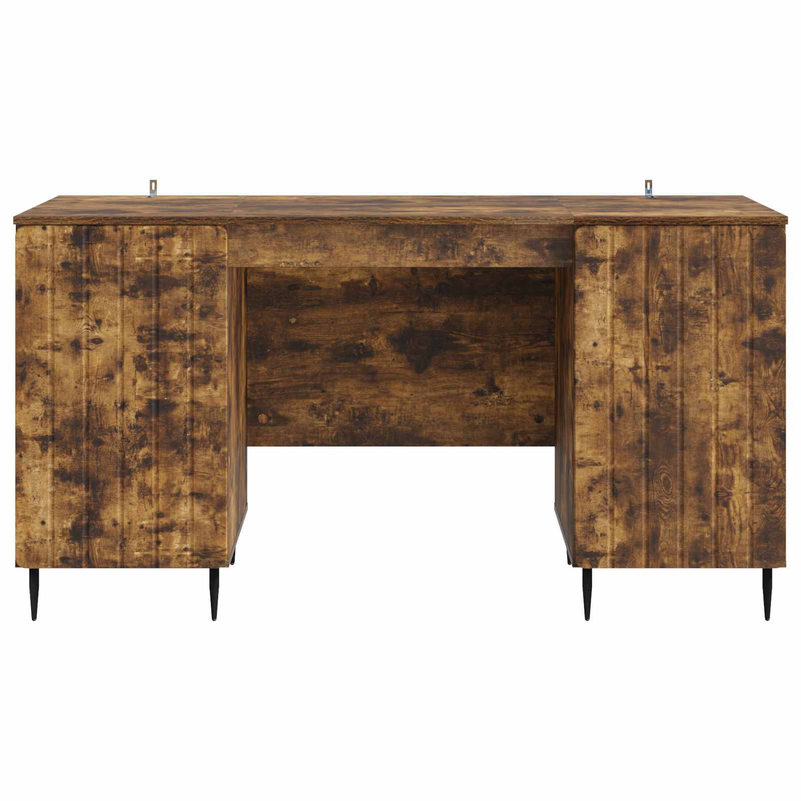 vidaXL Schreibtisch Geräucherte Eiche 142,5 x 50 x 75 cm Holzwerkstoff