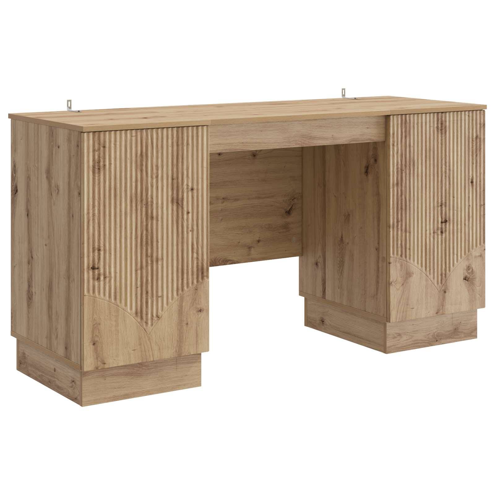 vidaXL Schreibtisch Artisan-Eiche Holzwerkstoff 142,5 x 50 x 75 cm