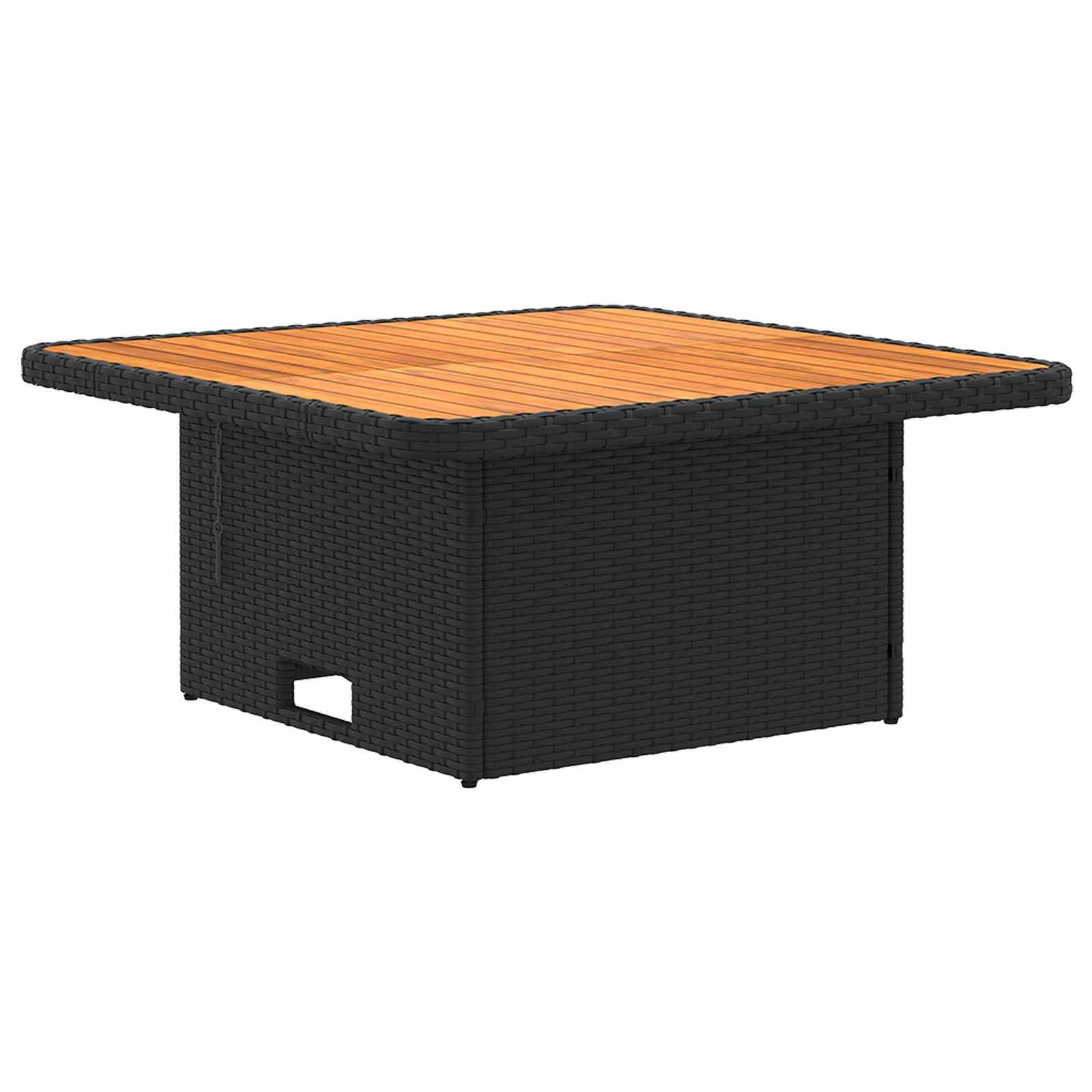 vidaXL Möbelsets mit Kissen 7 pcs Schwarz und Türkis PE-Rattan