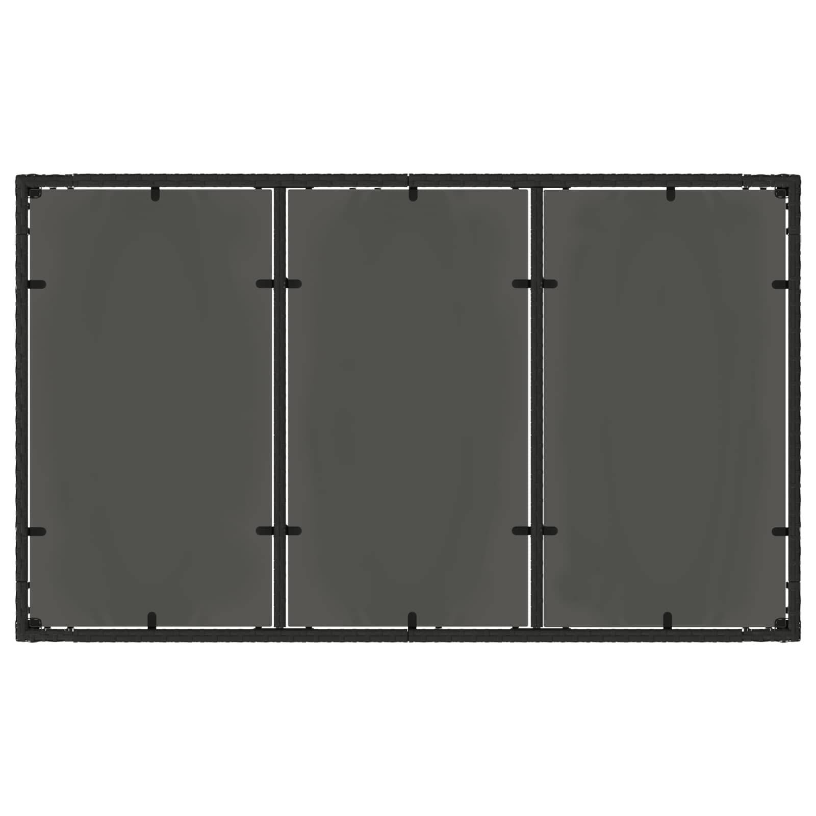 vidaXL Outdoortisch-Set 7 pcs Poly-Rattan