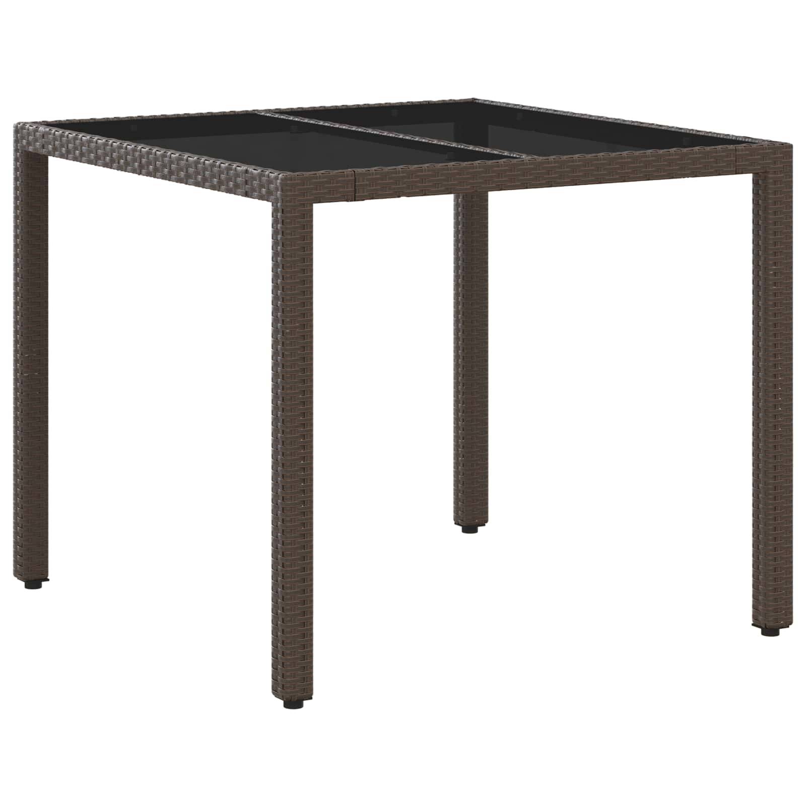 vidaXL Outdoortisch-Set 5 pcs Poly-Rattan
