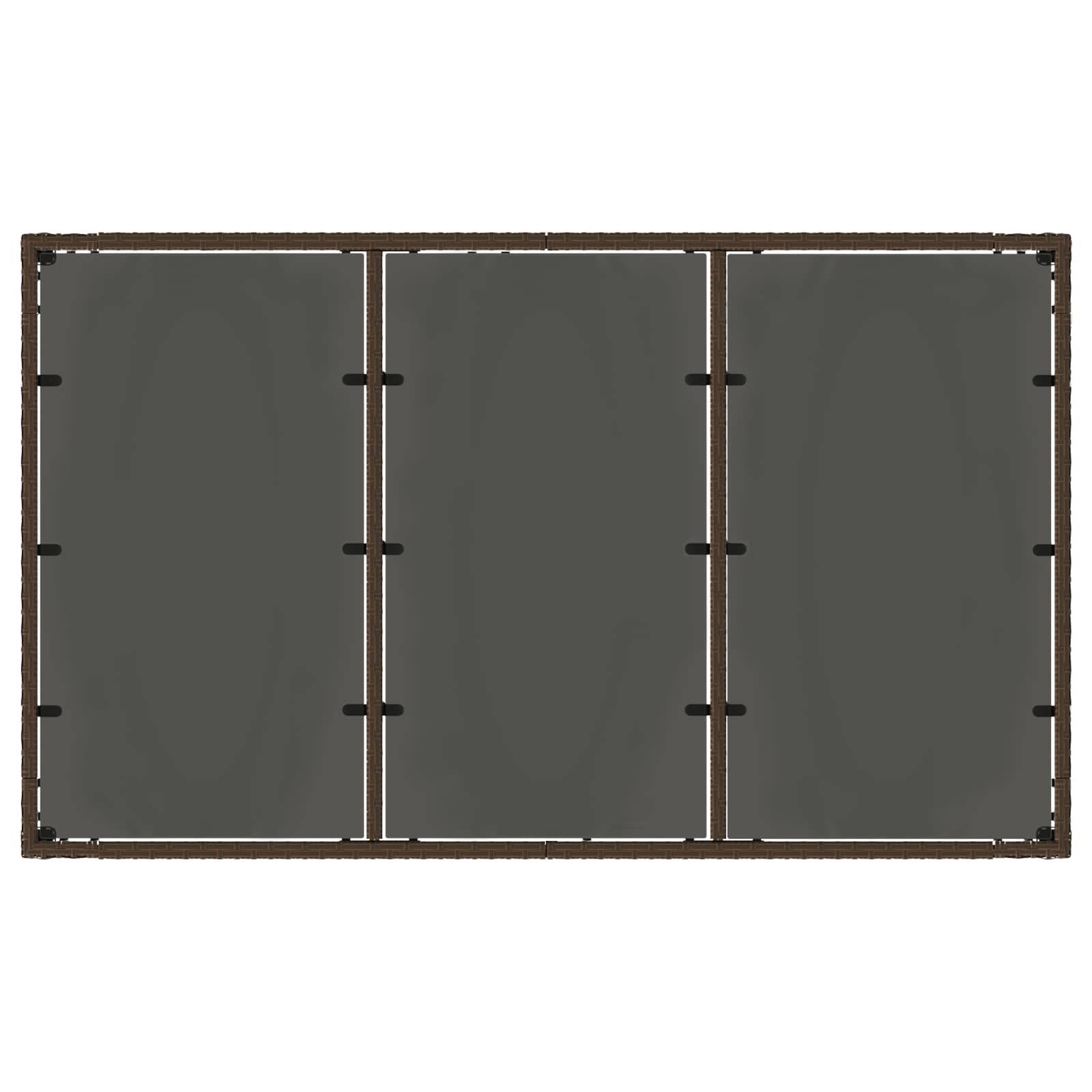 vidaXL Outdoortisch-Set 5 pcs Poly-Rattan