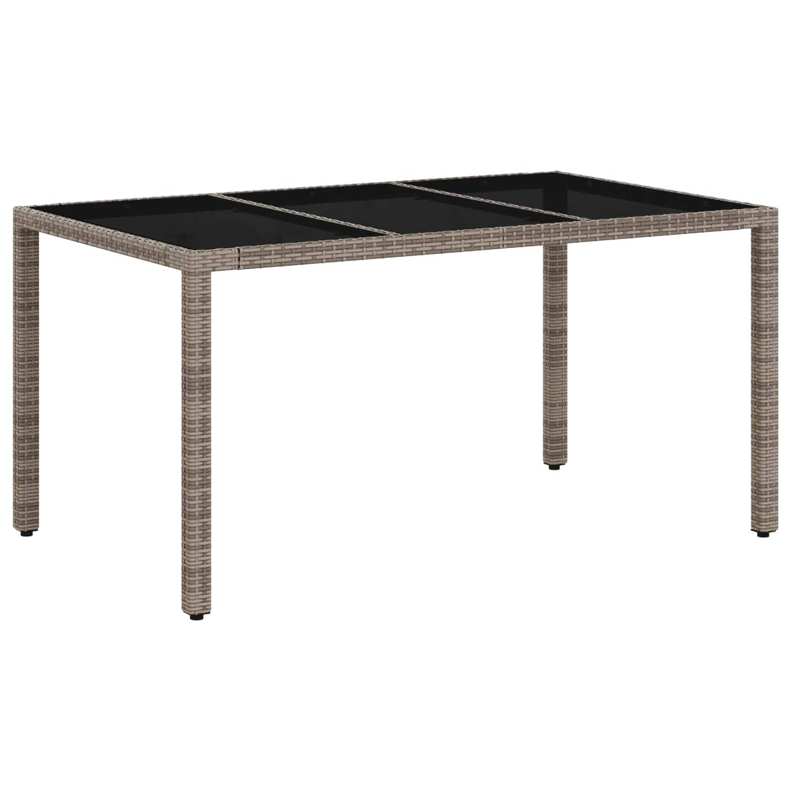 vidaXL Outdoortisch-Set 5 pcs Poly-Rattan