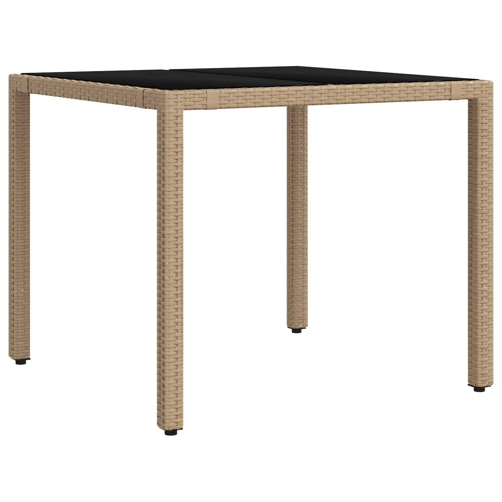vidaXL Outdoortisch-Set mit Kissen 3 pcs Beige und Hellgrau