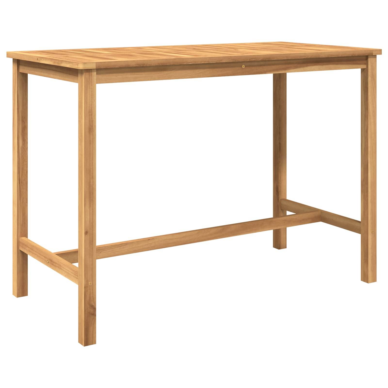 vidaXL Outdoor Bar Set 7 pcs Unbehandelt Massivholz Teak