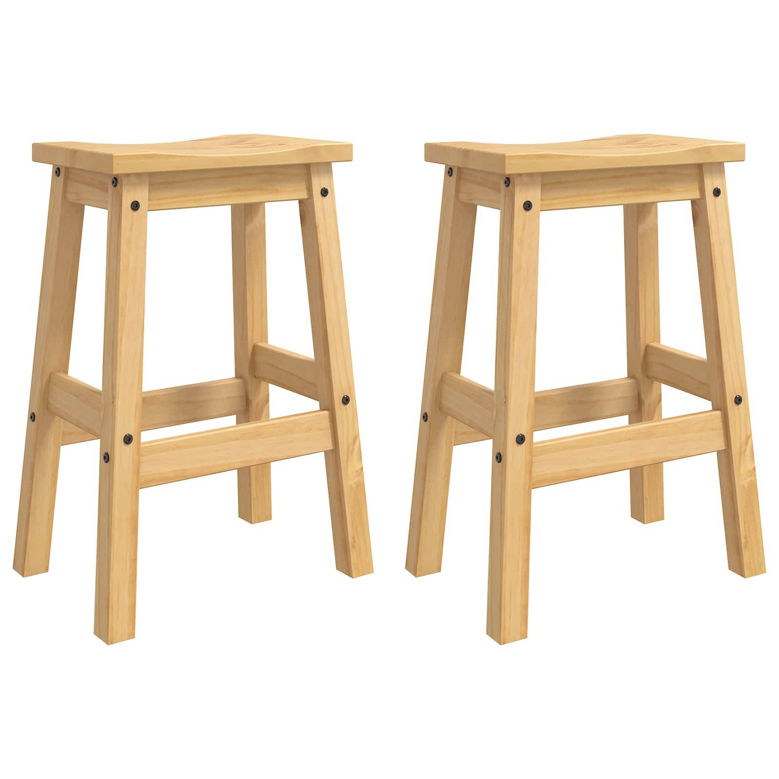vidaXL Küchenaufbewahrung mit Speicher 2 pcs Honigwachs Massiv-Kiefer